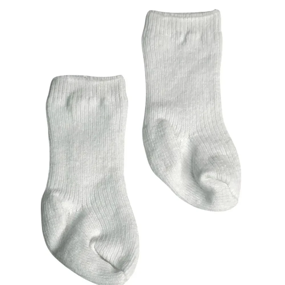 American Girl Meet Socks Caroline Cecile Addy Felicity White Rib Knit Knee High